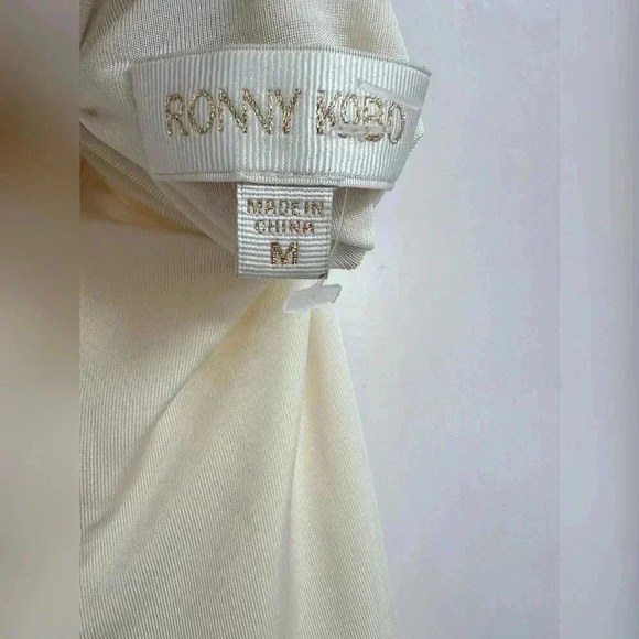 Ronny Kobo Revolve Trista Dress in Ivory Size M LIKE NEW - Picture 3 of 6